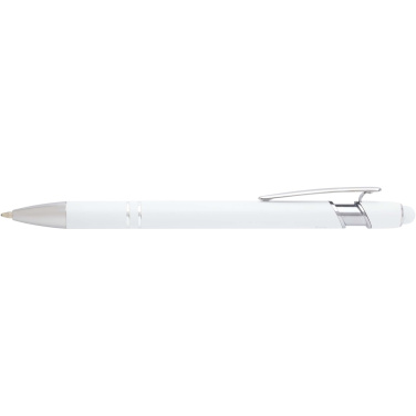 Logo trade corporate gift photo of: Kish ballpoint pen with silver finish (black ink)
