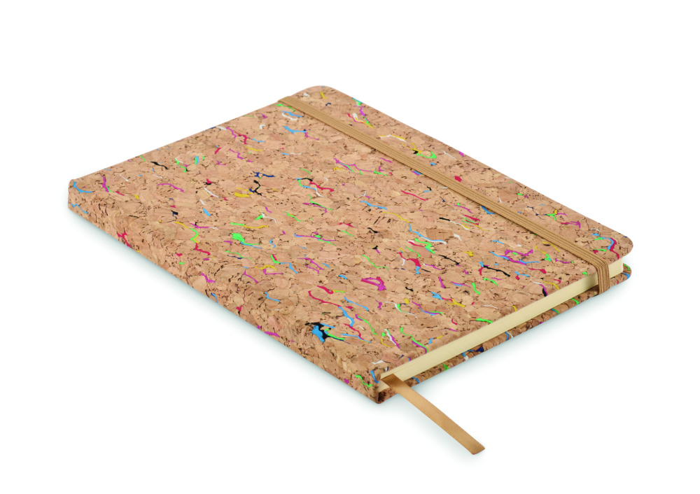 Logotrade promotional merchandise picture of: A5 cork coloured notebook