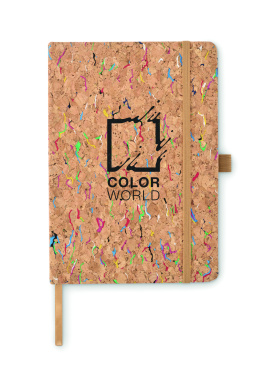 Logo trade promotional merchandise photo of: A5 cork coloured notebook
