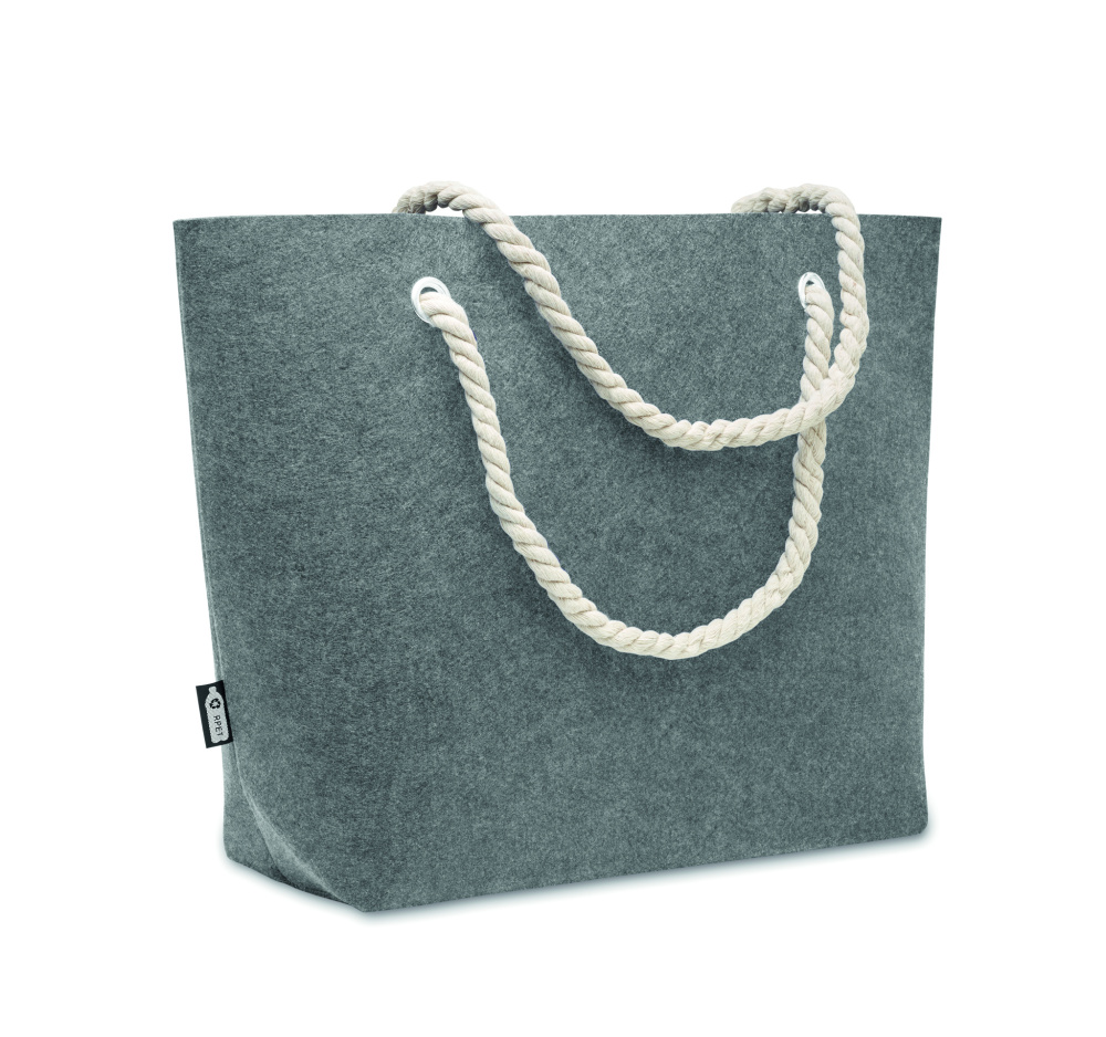 Logotrade promotional gift image of: RPET felt beach bag