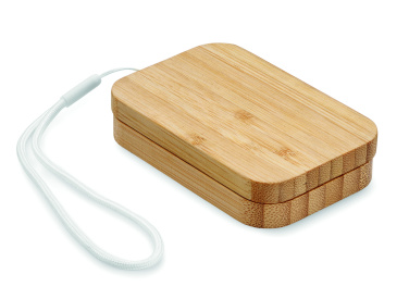 Logo trade promotional giveaway photo of: 15W wireless charger in bamboo
