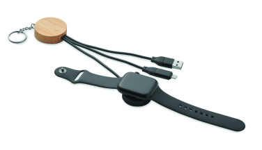 Logo trade corporate gift photo of: Key ring with 4 in 1 60W cable