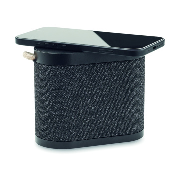 Logo trade promotional giveaways image of: 15W wireless charger speaker