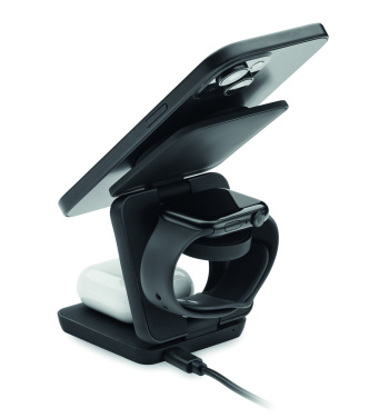 Logo trade promotional item photo of: 3in1 foldable charging station