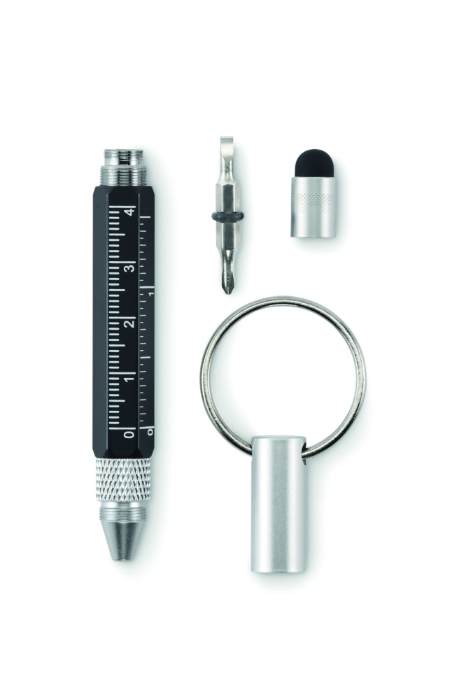 Logo trade advertising products image of: Key ring with twist action pen