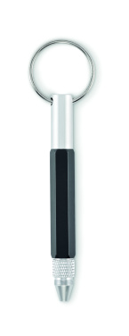 Logo trade corporate gifts image of: Key ring with twist action pen