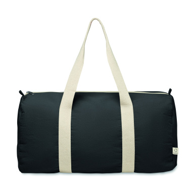 Logo trade corporate gift photo of: Recycled cotton sports bag