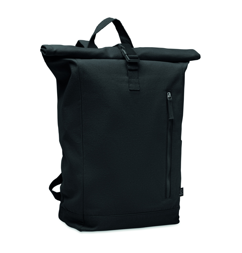 Logotrade promotional product image of: Roll top backpack 390 gr/m²