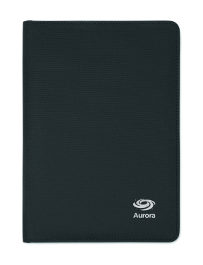 Logo trade promotional products picture of: A5 portfolio 300D RPET