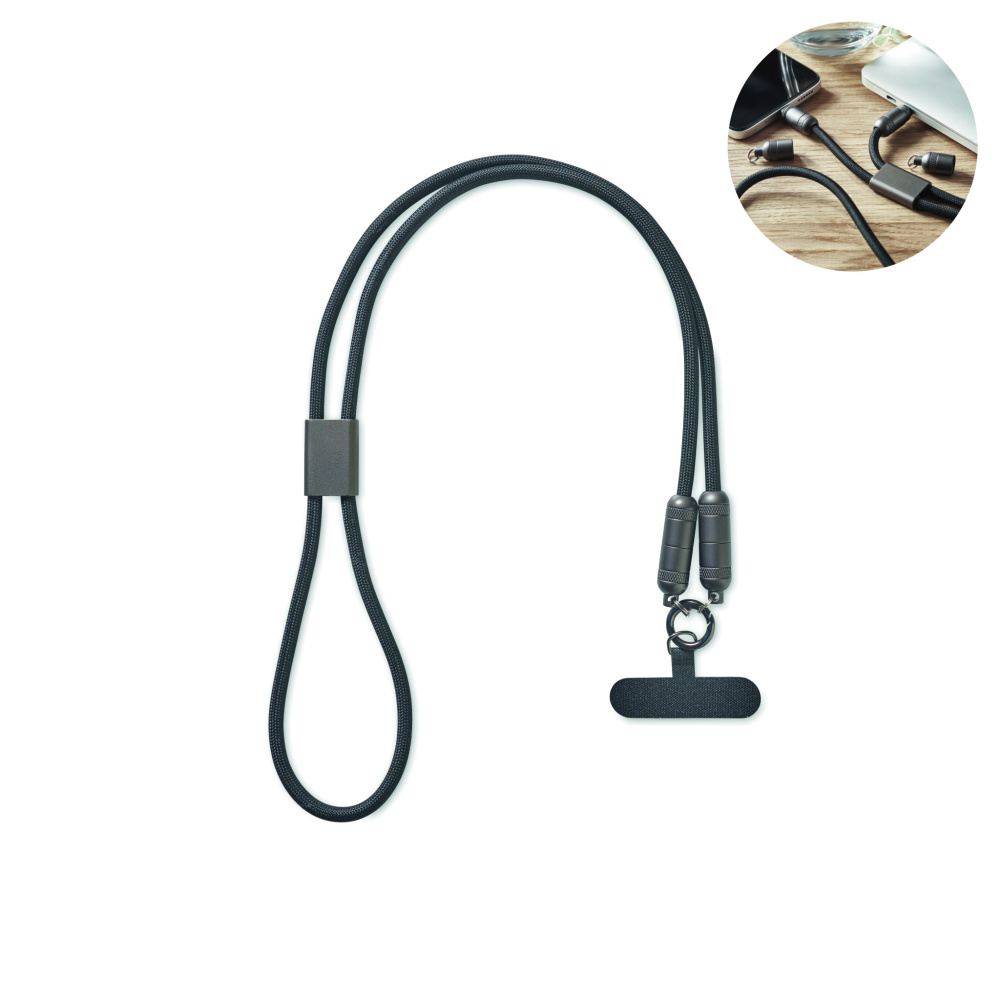 Logo trade promotional products picture of: 60W phone holder lanyard cable
