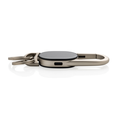 Logo trade business gifts image of: Keyfinder keychain with worldwide locating and USB C