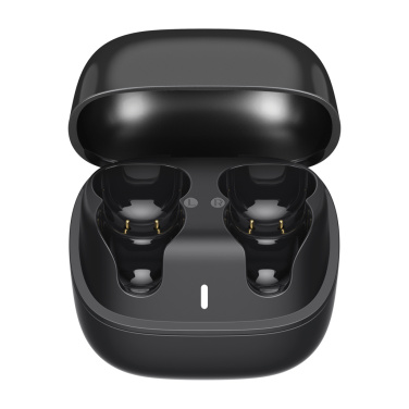 Logotrade promotional item image of: Urban Vitamin Long Beach ENC rplastic wireless earbuds