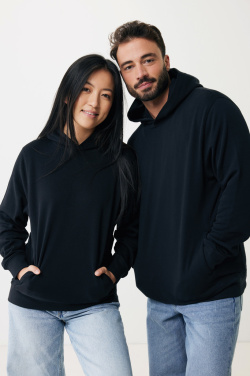 Logo trade corporate gifts image of: Iqoniq Yengo recycled cotton hoodie with sidepockets