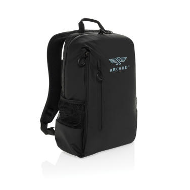 Logotrade promotional merchandise photo of: Lima Aware™ RPET water resistant 15.6 laptop backpack
