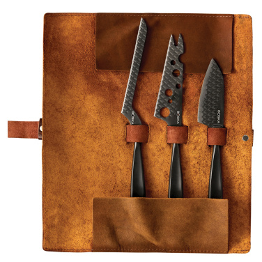 Logo trade business gift photo of: BOSKA Cheese Knife Set Monaco+ Black