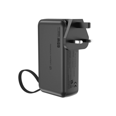 Logo trade promotional items picture of: Urban Vitamin Eureka hybrid GANcharger 10000mah powerbank65W
