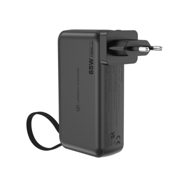 Logo trade promotional items image of: Urban Vitamin Eureka hybrid GANcharger 10000mah powerbank65W