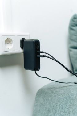 Logo trade advertising product photo of: Urban Vitamin Eureka hybrid GANcharger 10000mah powerbank65W
