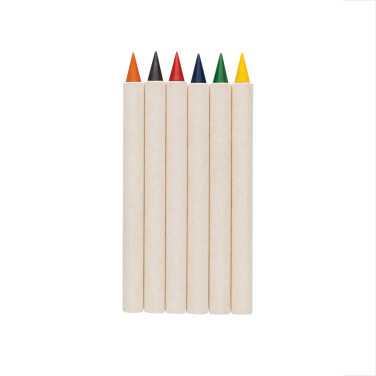 Logo trade promotional giveaways picture of: Micki GRS infinity 6pc colouring pencil set