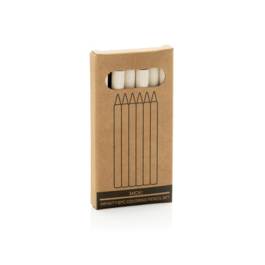 Logo trade promotional item photo of: Micki GRS infinity 6pc colouring pencil set