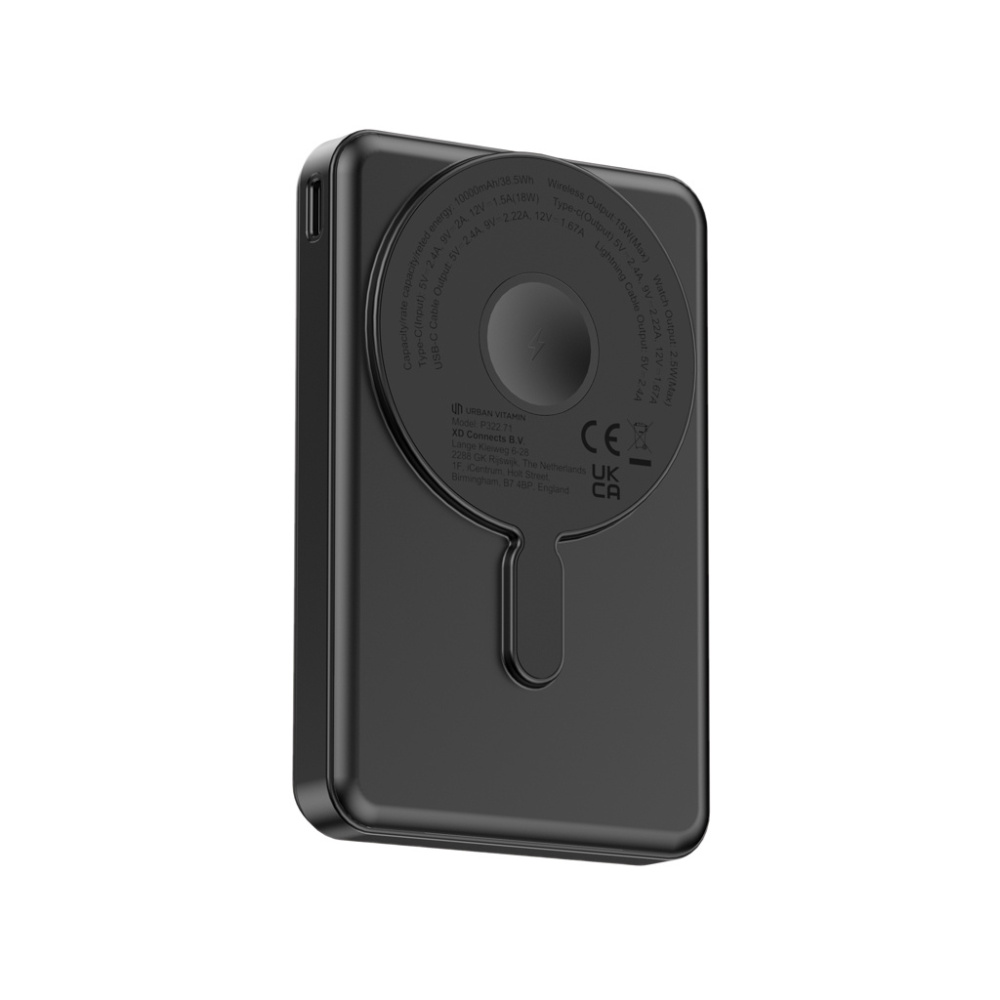 Logotrade corporate gift image of: Urban Vitamin Delano 5in1 10,000mah 20WPD magnetic powerbank