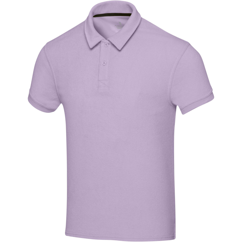 Logo trade promotional products image of: Akoya recycled terry unisex polo
