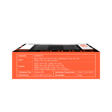 Logo trade advertising products image of: POWER BANK SILICON POWER QP55 10000 MAH