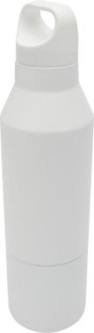 Logo trade corporate gifts picture of: Odessy 600 ml RCS certified recycled stainless steel insulated bottle with 300 ml cup