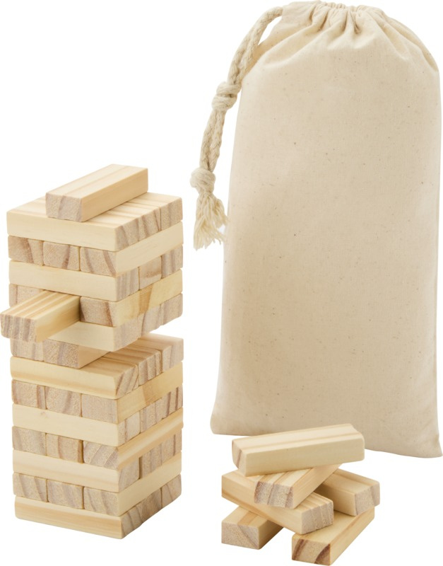 Logo trade promotional products image of: Jumble wooden toppling tower game