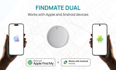 Logo trade promotional giveaway photo of: Findmate Dual RCS recycled plastic item finder IPX 5