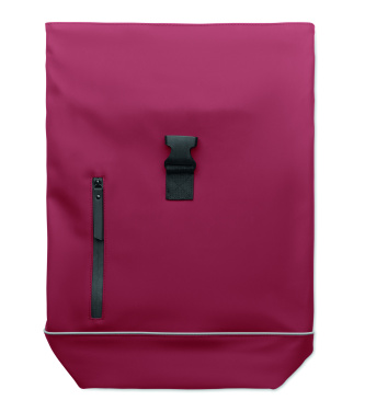 Logotrade promotional gift image of: Laptop 15" roll top PU backpack
