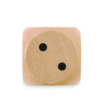 Logo trade promotional product photo of: Schima wooden dice 5cm dia