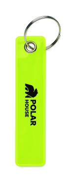 Logo trade corporate gifts image of: Reflective key ring in PVC