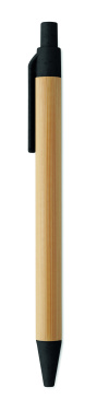 Logo trade promotional merchandise picture of: Push button ball pen in bamboo