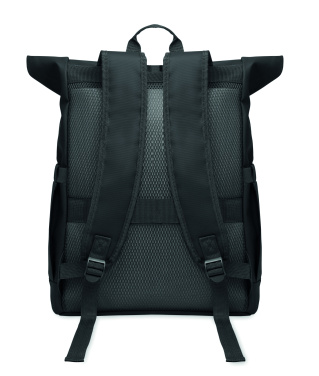 Logo trade promotional product photo of: Rolltop laptop rucksack 600D
