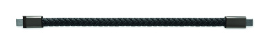 Logo trade promotional giveaways image of: Braided bracelet cable type-C