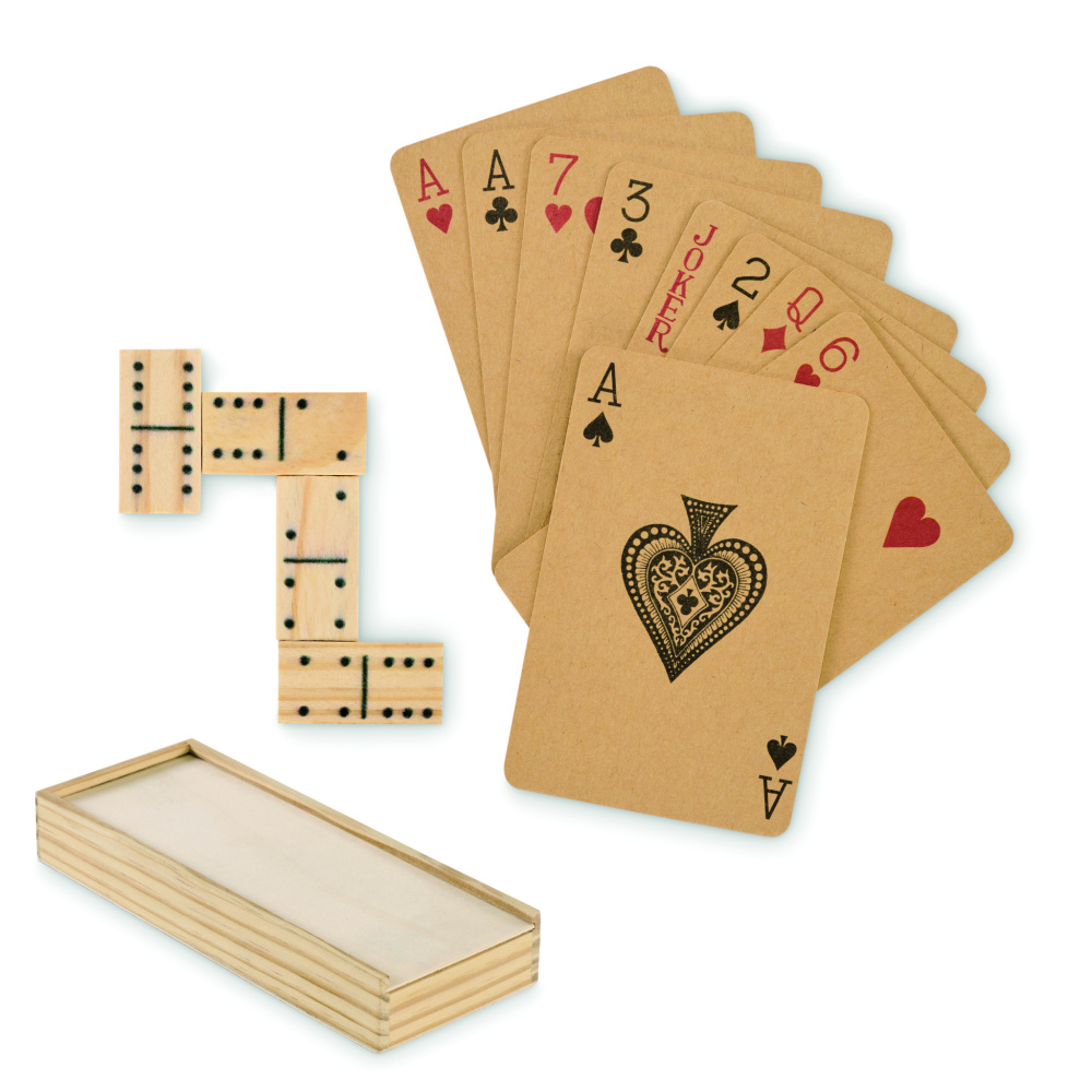 Logotrade promotional gift image of: Domino and cards set