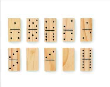 Logo trade promotional items image of: Domino and cards set