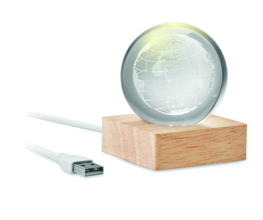 Logo trade promotional products picture of: LED globe glass ball