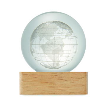 Logo trade promotional products image of: LED globe glass ball