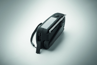 Logo trade advertising product photo of: Portable radio SOS with LED torch