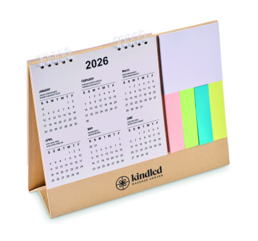 Logotrade promotional merchandise picture of: Desk calendar with memo pad