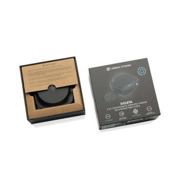 Logotrade advertising products photo of: Urban Vitamin Goleta 2-in-1 15W magnetic wireless charger