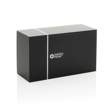 Logo trade advertising products picture of: Swiss Peak RCS recycled aluminium 10W bass speaker