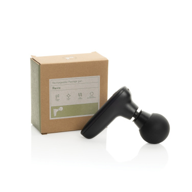 Logo trade business gifts image of: Revix RCS recycled plastic massage gun