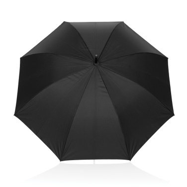 Logo trade promotional gifts picture of: Swiss Peak Vero Aware™ RPET 25” umbrella w luxe handle