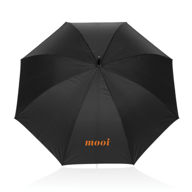 Logotrade corporate gift image of: Swiss Peak Vero Aware™ RPET 25” umbrella w luxe handle