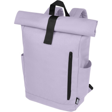 Logo trade corporate gift photo of: Byron 15.6" GRS RPET roll-top backpack 18L