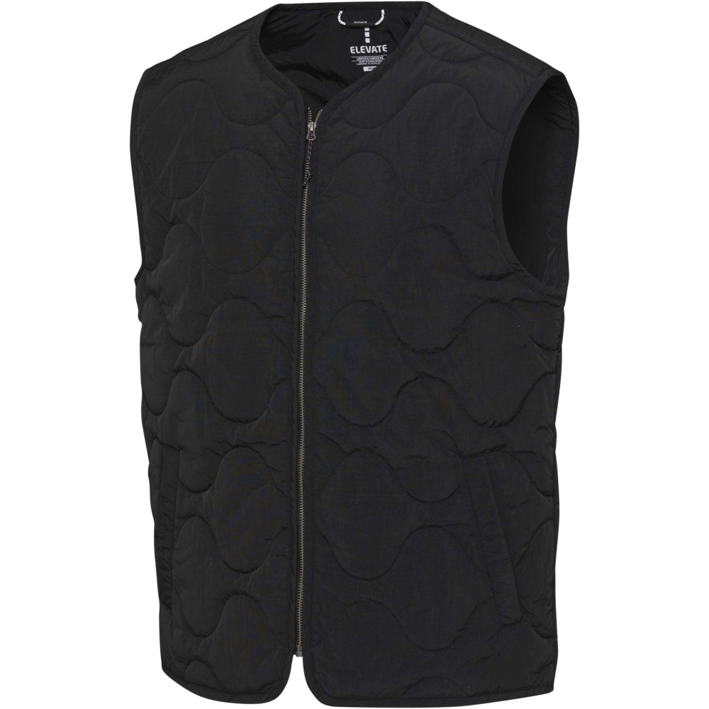 Logo trade promotional items image of: Quartz GRS recycled unisex quilted bodywarmer
