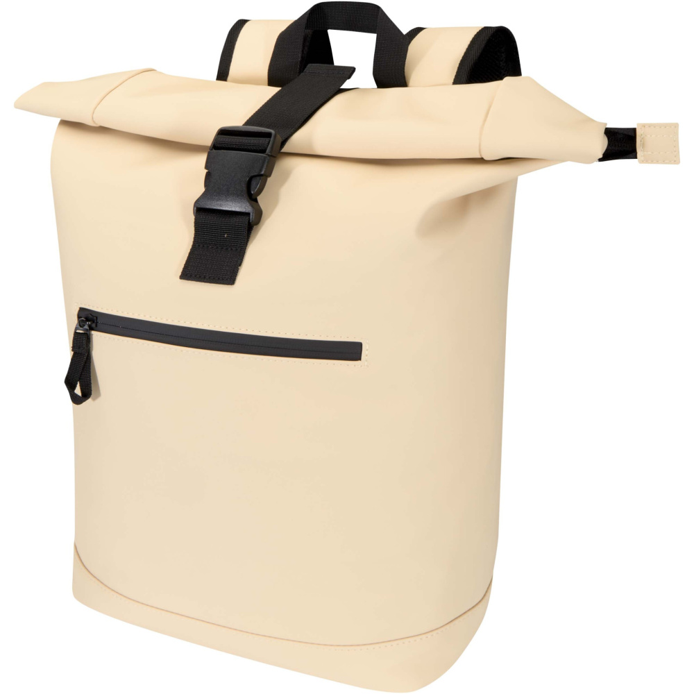 Logotrade promotional item image of: Resi Plus 15" GRS recycled roll-top backpack 18L